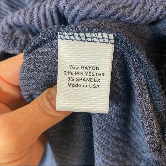 Evereve Peyton Jensen women’s ribbed stretchy shirt with front tie size XS - Picture 8 of 8